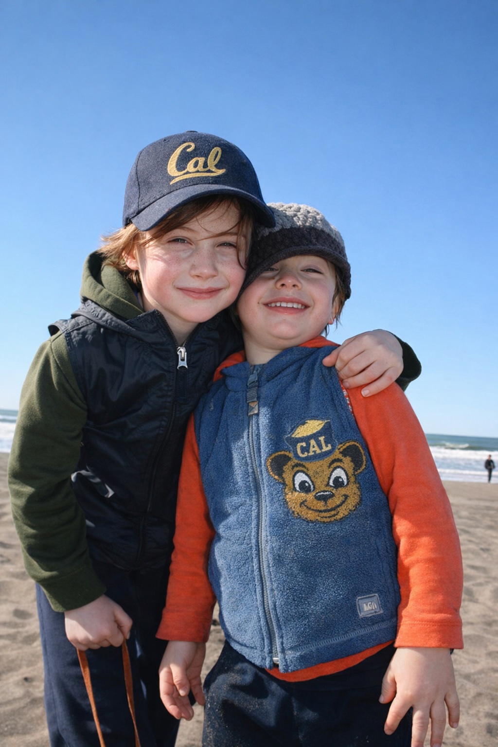 Kai and Miko at age 8, San Francisco